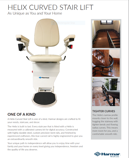 Harmar Helix Curved Stairlift
